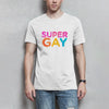 Herren T-Shirt SuperGay - White / XS - Clothes
