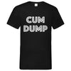 Herren V-Neck T-Shirt CUMDUMP - Black / S - Clothes