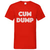 Herren V-Neck T-Shirt CUMDUMP - Red / S - Clothes