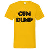 Herren V-Neck T-Shirt CUMDUMP - Sunflower / S - Clothes