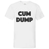 Herren V-Neck T-Shirt CUMDUMP - White / S - Clothes