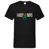 Herren V-Neck T-Shirt Kiss-Boys - Black / S - Clothes