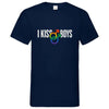 Herren V-Neck T-Shirt Kiss-Boys - Navy / S - Clothes