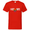 Herren V-Neck T-Shirt Kiss-Boys - Red / S - Clothes
