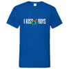 Herren V-Neck T-Shirt Kiss-Boys - Royal Blue / S - Clothes