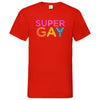 Herren V-Neck T-Shirt SuperGay - Red / S - Clothes