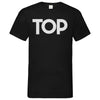 Herren V-Neck T-Shirt Top - Black / S - Clothes