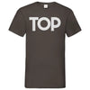 Herren V-Neck T-Shirt Top - Light Graphite Solid / S - Clothes
