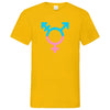 Herren V-Neck T-Shirt Transgender - Sunflower / S - Clothes