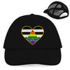 Retro Trucker Cap Ally Herz - Black/Black - Accessories