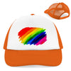 Retro Trucker Cap PrideAbstrakt - Orange/White - Accessories