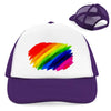 Retro Trucker Cap PrideAbstrakt - Purple/White - Accessories
