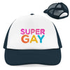 Retro Trucker Cap SuperGay - French Navy/White - Accessories
