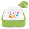 Retro Trucker Cap SuperGay - Lime Green/White - Accessories