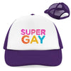 Retro Trucker Cap SuperGay - Purple/White - Accessories