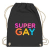 Turnbeutel SuperGay - Black Black / One Size - Accessories