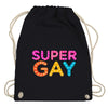 Turnbeutel SuperGay - Black / One Size - Accessories