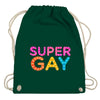 Turnbeutel SuperGay - Bottle Green / One Size - Accessories