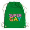 Turnbeutel SuperGay - Kelly Green / One Size - Accessories